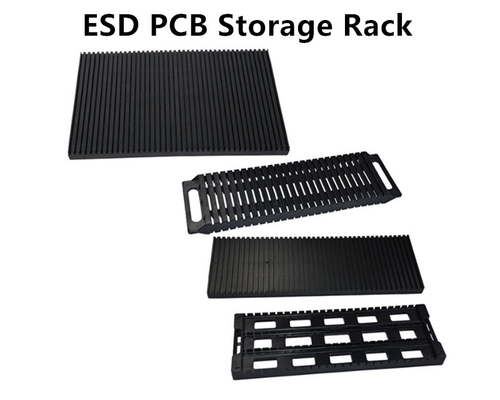 De geleidende Plastic ESD Rekken van PCB voor Houder van de de Industrie de Antistatische Opslag