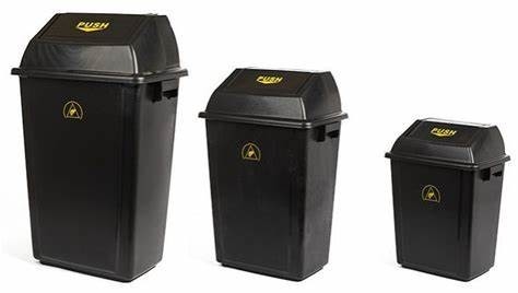 120L antistatische ESD plastic vuilnisbak afvalcontainer voor elektronische fabriek