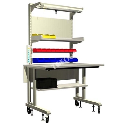 Op maat gemaakte ESD-werktafel Verstelbare zware antistatische laboratoriumwerkbank