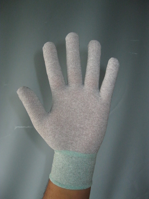 10e9 Vinger van de ohm bedekte de Nylon Palm Antistatische ESD Handhandschoenen met een laag