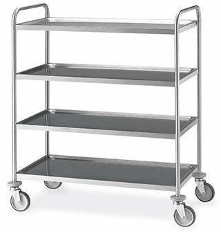 Carbon Steel ESD SMT SMD PCB Reel Storage Trolley Metalen plank Chroomdraad Plank Trolley Cart