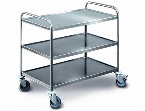 Hoge kwaliteit 4 wielen roestvrij staal anti-statisch PCB/SMT opslag 3 lagen ESD draad plank trolley kar