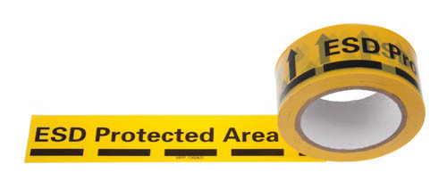 Hoogklevend PVC-antistatisch ESD-waarschuwband voor beschermde gebieden