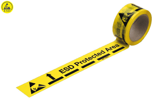 Hoogklevend PVC-antistatisch ESD-waarschuwband voor beschermde gebieden
