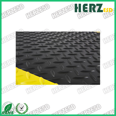 Geel en zwart ESD rubber fMet PVC / EPDM schuim / rubber materiaal