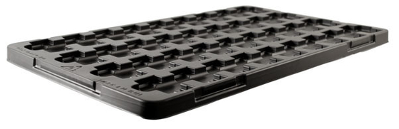 ESD Zwarte Plastic Blister Tray Verpakking Voor PCB