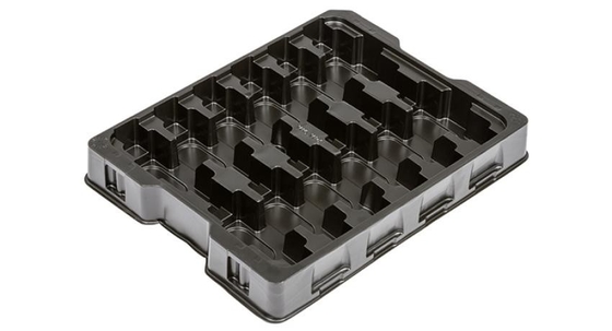 ESD Zwarte Plastic Blister Tray Verpakking Voor PCB