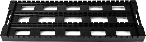 Antistatisch ESD Circulatie Rack Schap Zwart Plastic PCB Rack, 25 Slot Storage Stand Circuit Board Holder