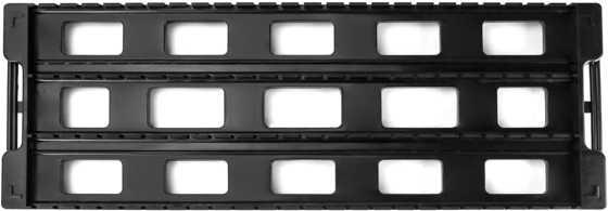 Antistatisch ESD Circulatie Rack Schap Zwart Plastic PCB Rack, 25 Slot Storage Stand Circuit Board Holder