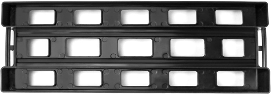 Antistatisch ESD Circulatie Rack Schap Zwart Plastic PCB Rack, 25 Slot Storage Stand Circuit Board Holder