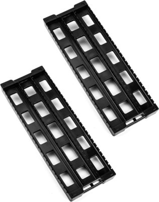 Antistatisch ESD Circulatie Rack Schap Zwart Plastic PCB Rack, 25 Slot Storage Stand Circuit Board Holder
