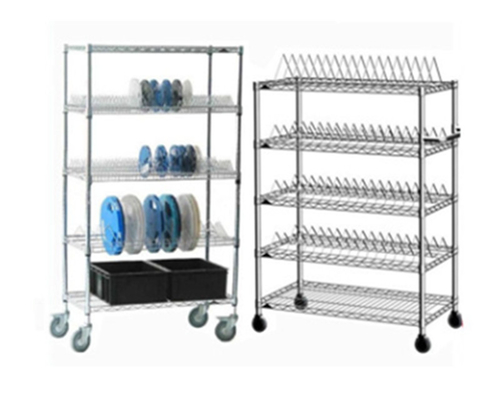 Chroom ESD Draadrekken Schap Chroom ESD Draadrekken
