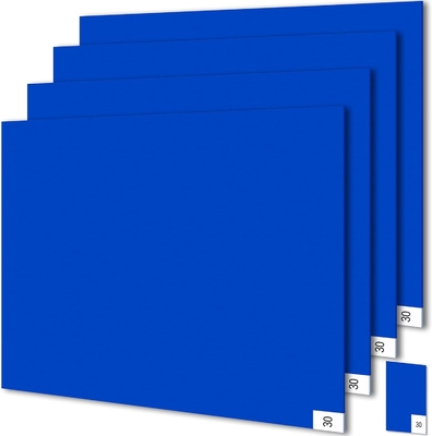 Kleverige Mat Kleverige Pads Kleverige 30 vellen / pakketten Blauwe schoonkamer vloermatten Verwijder vuil voor laboratorium ziekenhuis schoenen