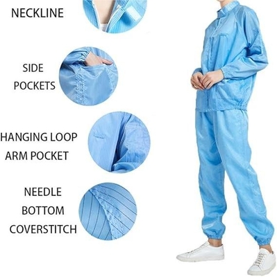 Antistatische overhemd ESD overhemd Kledingstofbestendige herbruikbare ESD kleding jumpsuit werkkleding jas