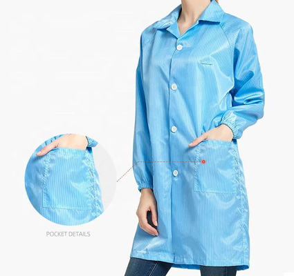 Antistatische overhemd ESD overhemd Kledingstofbestendige herbruikbare ESD kleding jumpsuit werkkleding jas