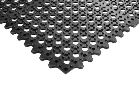 Interlocking Antifatigue Tile Mat met gaten ESD Rubber Floor Mat Antistatic Anti Fatigue Mat