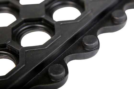 Vergrendelingsmatten tegen vermoeidheid met gaten