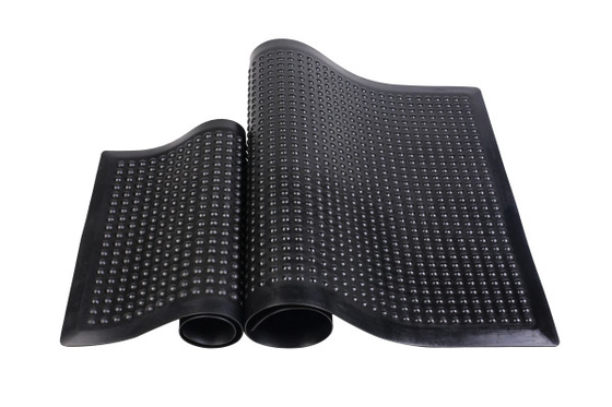Zwarte anti-vermoeidheidsmat ESD industriële rubber anti-vermoeidheidsvloermat voor werkplaats anti-glijmat