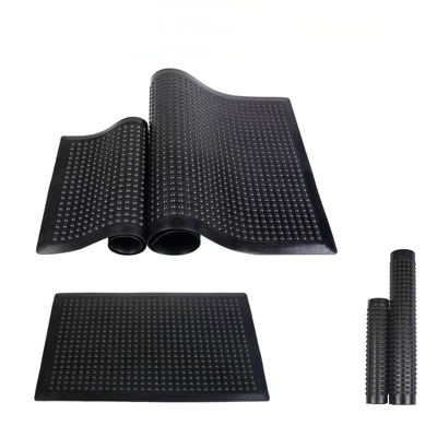 Zwarte 13 mm dikte antistatische anti-vermoeidheid vloer mat voor werkplaats anti-glij-anti-vermoeidheid mat
