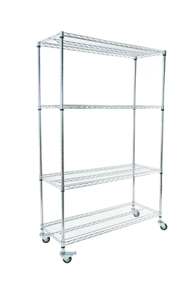 Op maat gemaakte ESD opslag 4 lagen plank trolley draadnet plank mandje