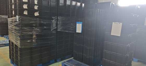 400x300 mm opslagcontainer stapelbare ESD industriële plastic opslagbak doos geleidende krat