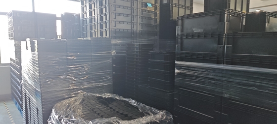 400x300 mm opslagcontainer stapelbare ESD industriële plastic opslagbak doos geleidende krat