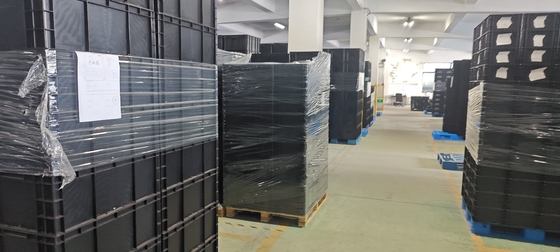 400x300 mm opslagcontainer stapelbare ESD industriële plastic opslagbak doos geleidende krat
