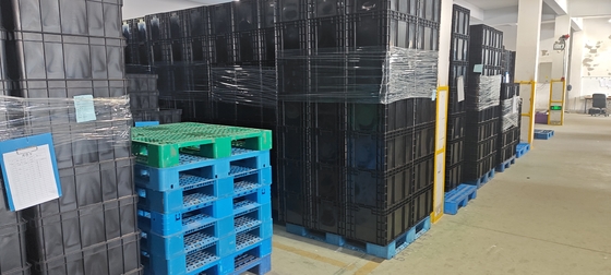 400x300 mm opslagcontainer stapelbare ESD industriële plastic opslagbak doos geleidende krat