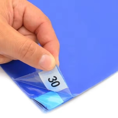 Schoonkamer ESD Kleverige Mat Blauw Wit 35-50μm PE Film Vuil verwijderen