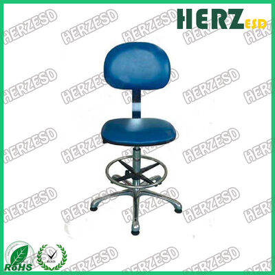 Blue Color ESD Safe Chairs / Static Dissipative Chair With Grounding Chain