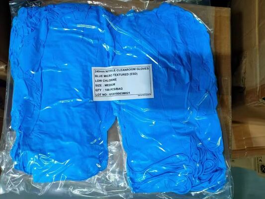 ESD Nitril Handschoenen Antistatisch Wegwerphandschoenen Antistatische Onderzoekshandschoenen voor Groothandel China Leverancier