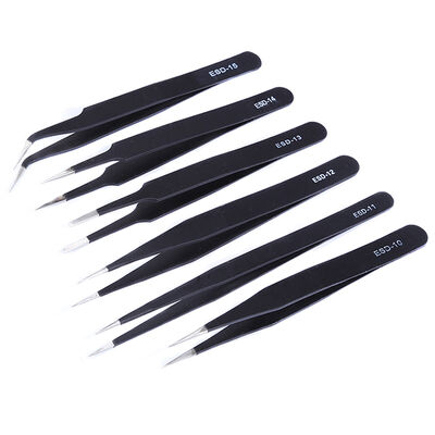 Rustvrij staal ESD veilige pincet 110 mm voor elektronica en telefoon reparatie