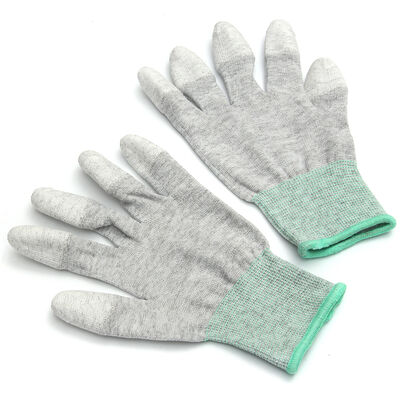 ESD Top Fit Handschoen Fabriek ESD Laboratorium Antistatische koolstofvezel PU Palm Fit Handschoenen ESD Handschoenen