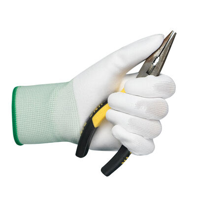 ESD Geleidende Handschoenen Polyester Antistatische Werkhandschoen Antislip Carbon PU Tip Palm Fit