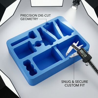 Op maat gemaakte antistatische ESD-schuimpad High Density EVA IXPE Adhesieve Backed Liner voor verpakking van elektronica