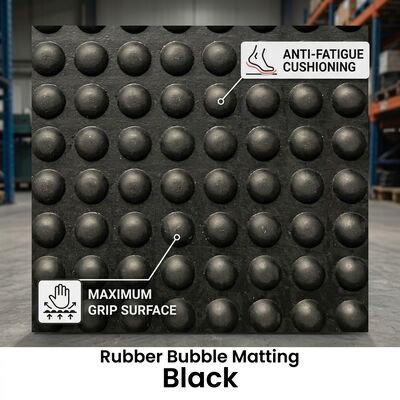 Heavy Duty Commercial Anti Fatigue Rubber Floor Mat Beveled Edge Non Slip Bubble Top Werkstation Keuken Gebruik