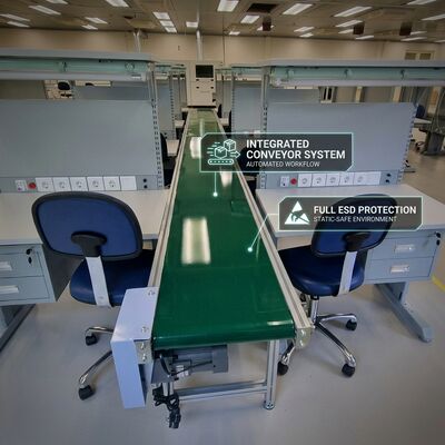 Modulaire ESD Werkbank Station Antistatische Assemblage Werktafel Met Lade Plank Stopcontact Aardingskit