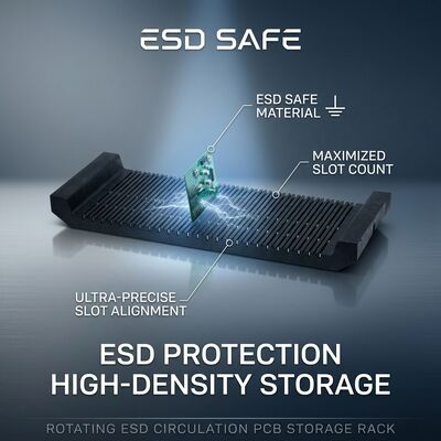 Duurzaam staal ESD Circulation PCB Storage Rack voor SMT-circuit board handling