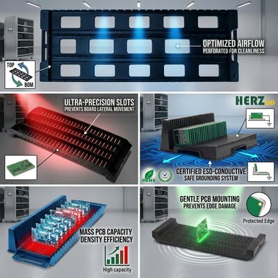 Duurzaam staal ESD Circulation PCB Storage Rack voor SMT-circuit board handling