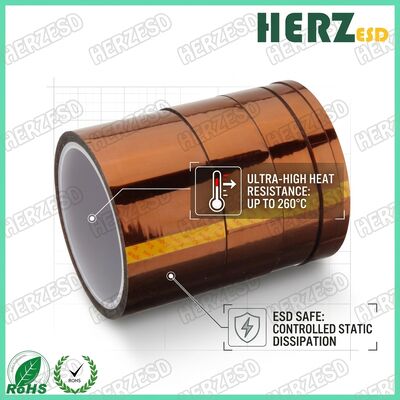 Antistatische Hoge-Temperatuur Polyimide Kapton Tape voor ESD Veilige Printplaat Isolatie