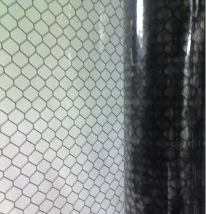 Cleanroom ESD PVC gordijn Transparante / Zwarte raster Antistatisch gordijn