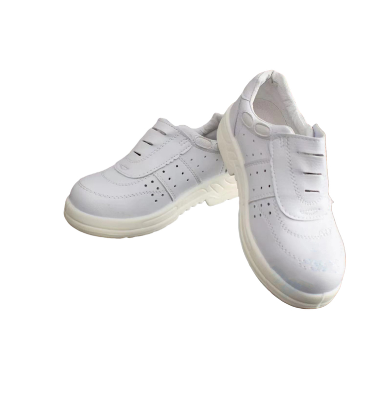 Schoenen voor het werk in de schoonruimte Stofvrije ESD PU leer veiligheidsschoenen Anti-statische staal toe schoenen