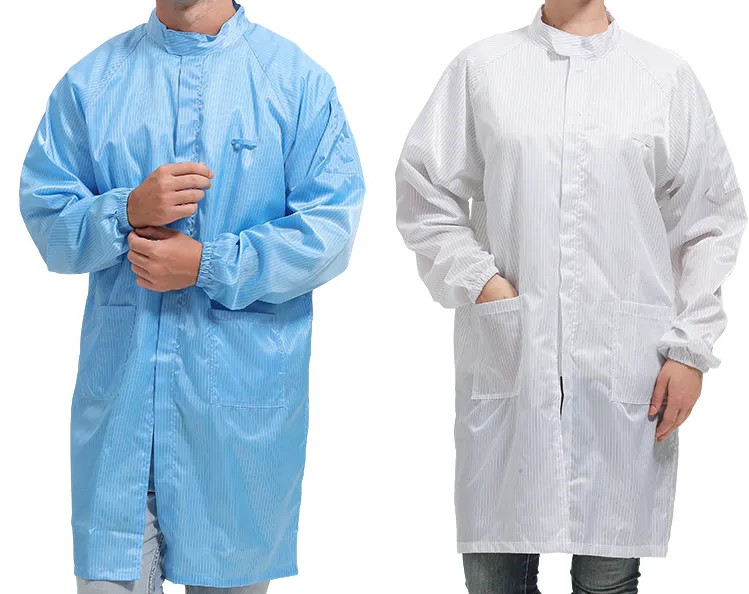 Antistatische overhemd ESD overhemd Kledingstofbestendige herbruikbare ESD kleding jumpsuit werkkleding jas
