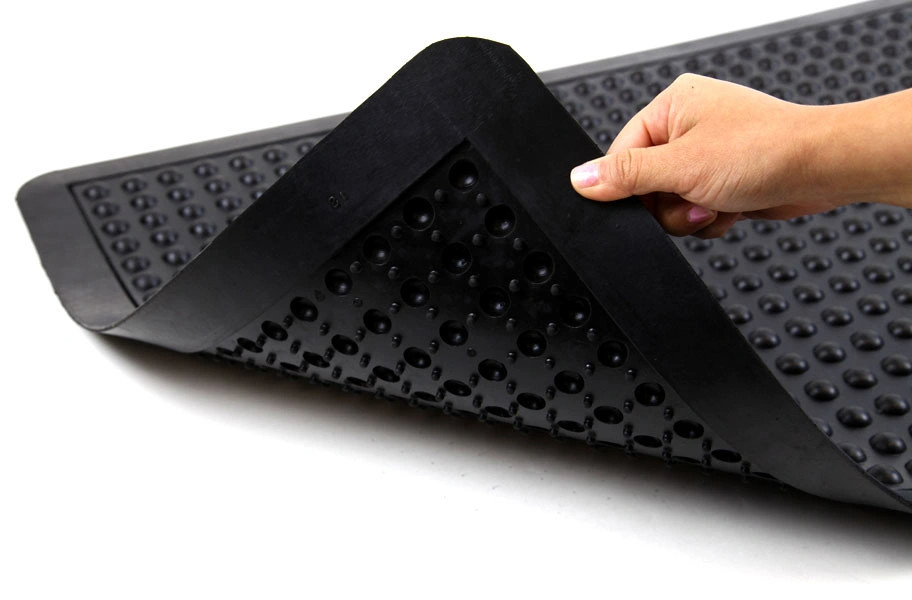 Zwarte anti-vermoeidheidsmat ESD industriële rubber anti-vermoeidheidsvloermat voor werkplaats anti-glijmat