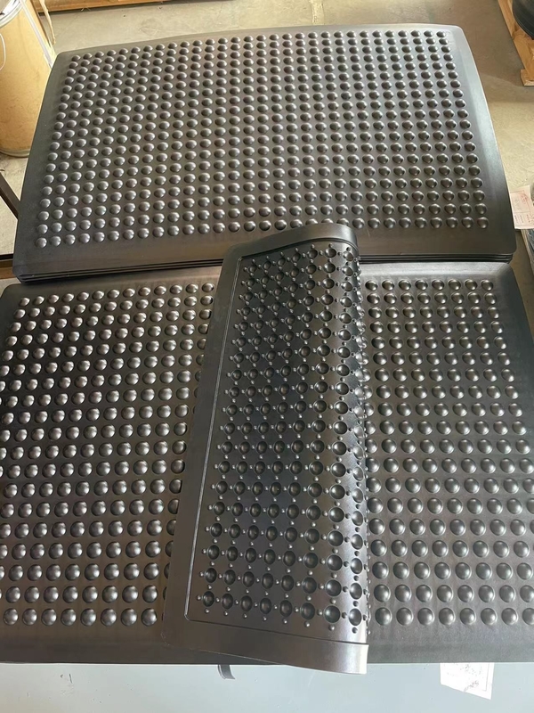Zwarte 13 mm dikte antistatische anti-vermoeidheid vloer mat voor werkplaats anti-glij-anti-vermoeidheid mat