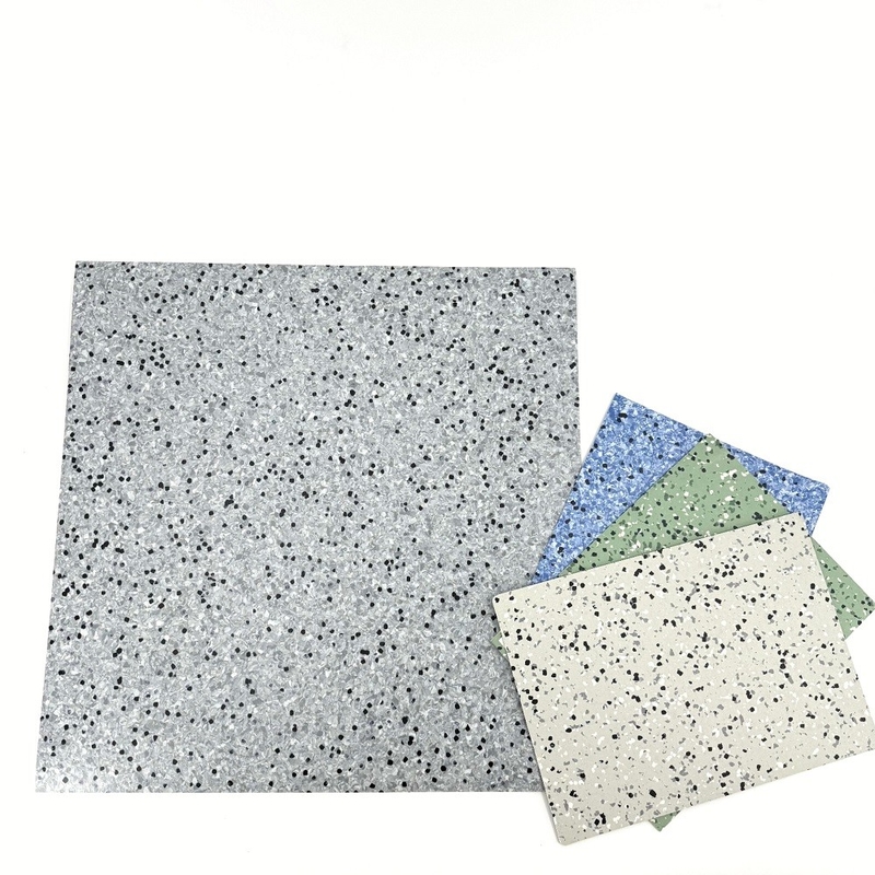 Leidende PVC-vloertegel Vinyl Antistaatisch Meerdere Kleuren PVC ESD-vloertegel Voor Cleanroom