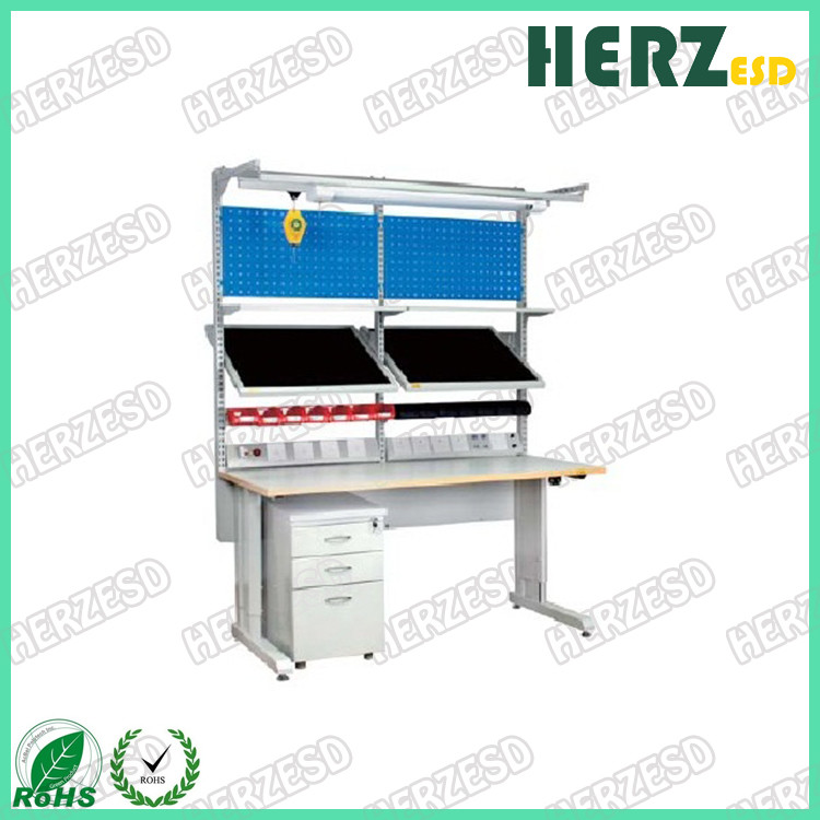 Customized Size ESD Work Table / Anti Static Workbench For Electronic Workshop